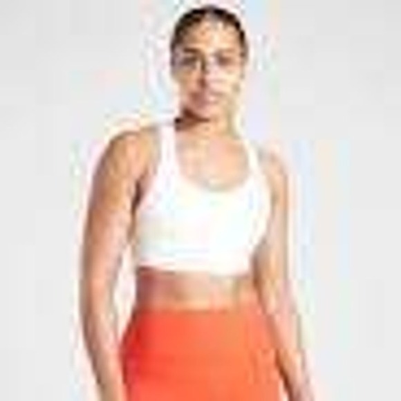 Athleta Bra White Like New Sports Bra 34D/DD - Picture 3 of 6